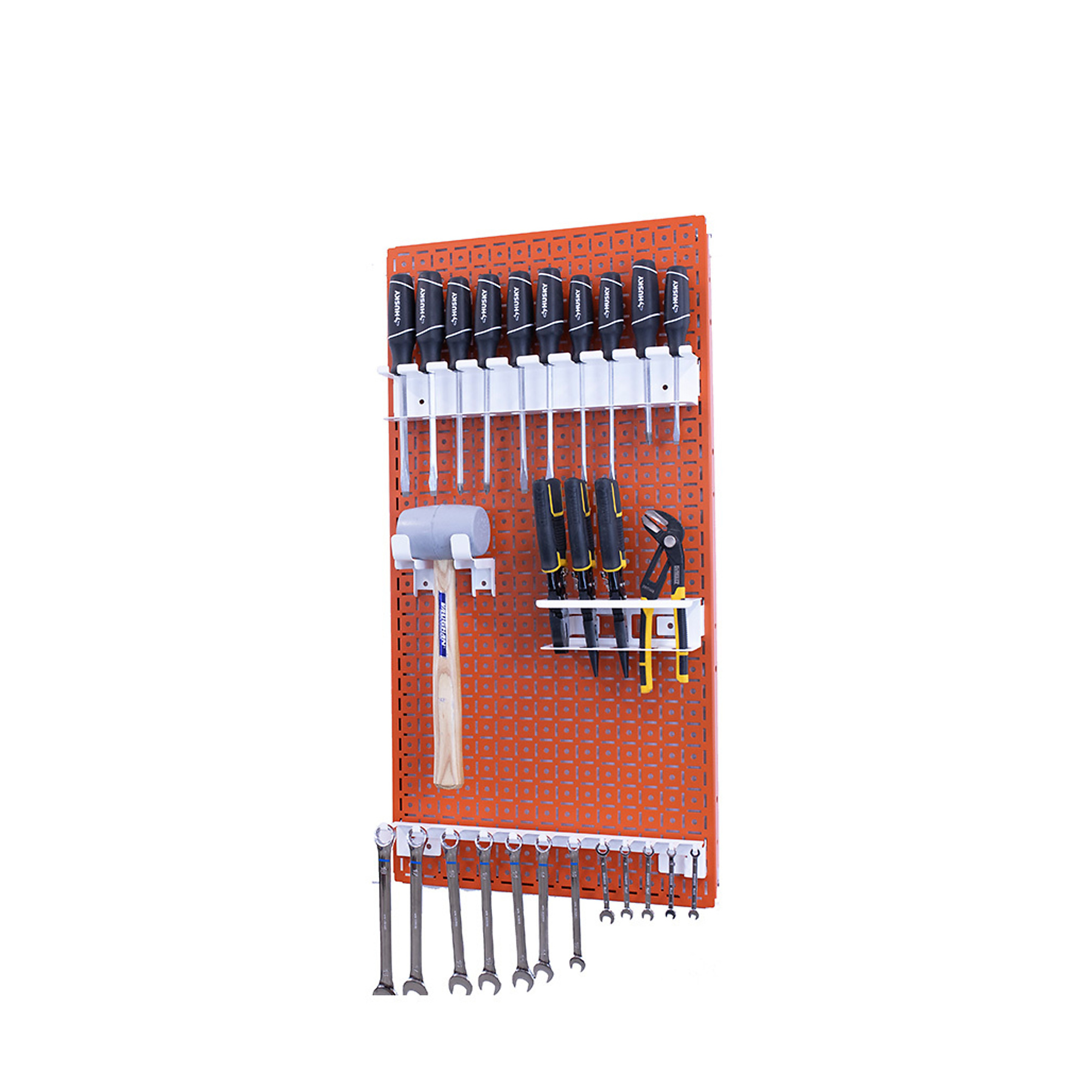 OmniWall Metal Pegboard Storage Kit - 16in. x 32in., Galvanized Steel, Model# CGS-KIT-1PL